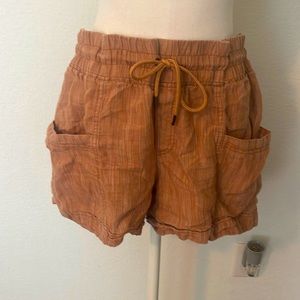 Athleta Cabo Linen Shorts